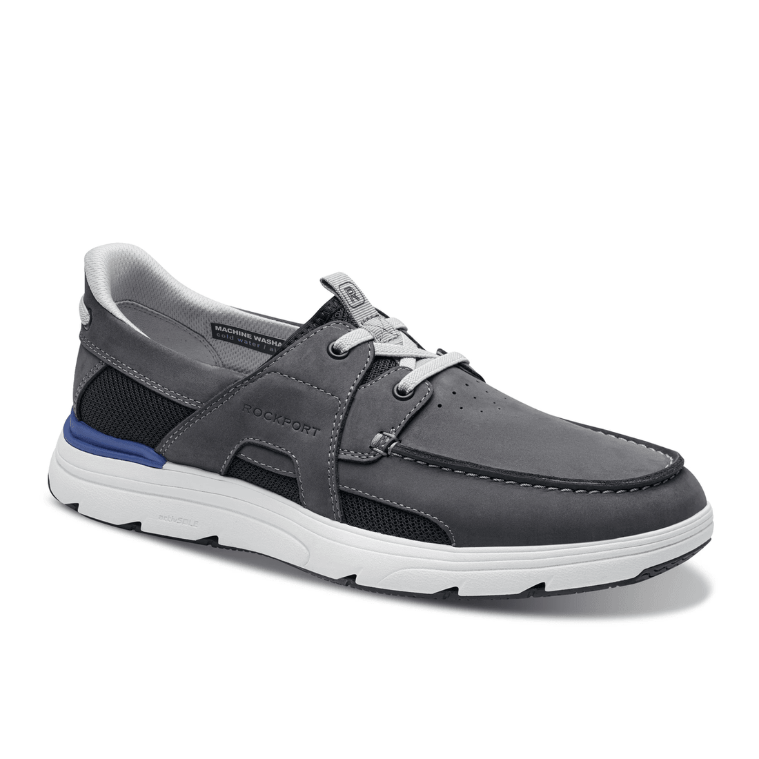 Sneakers Casuais De Bico Amêndoa Para Homens Rockport Azul Escuro