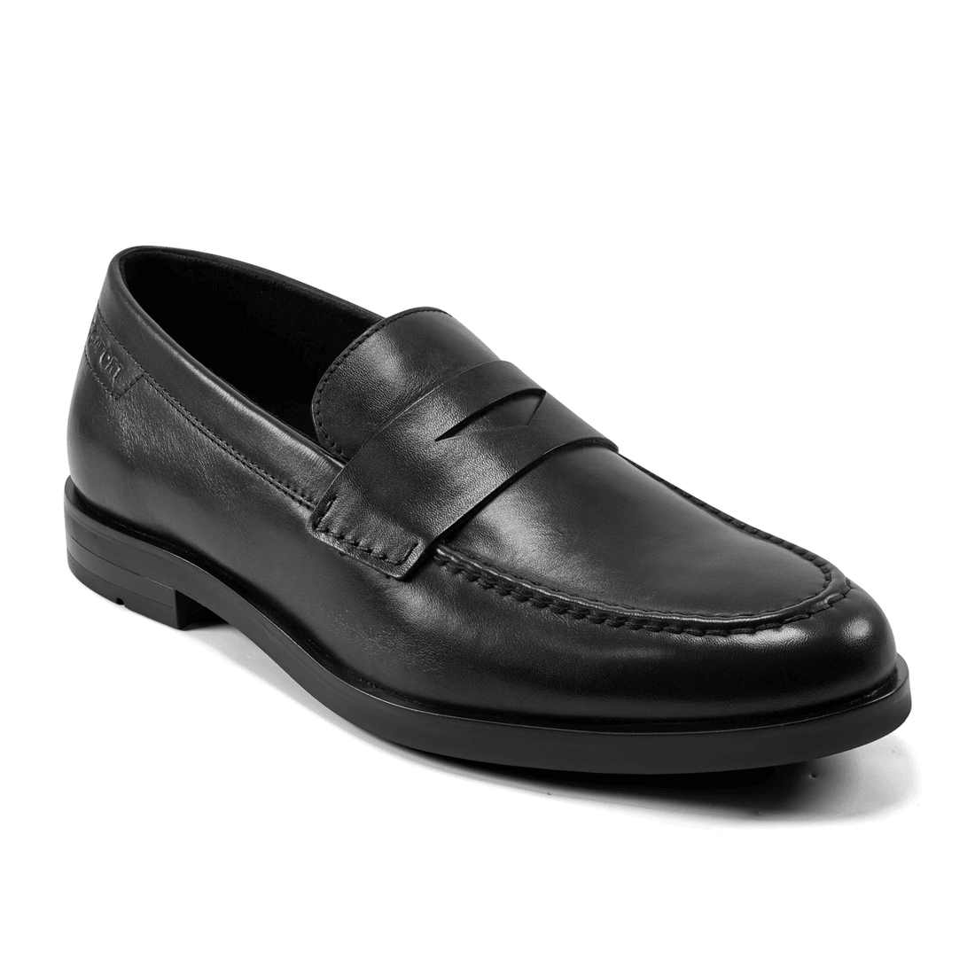 Rockport Męskie Sutton Eleganckie Slip-on Penny Loafers Czarna Skóra