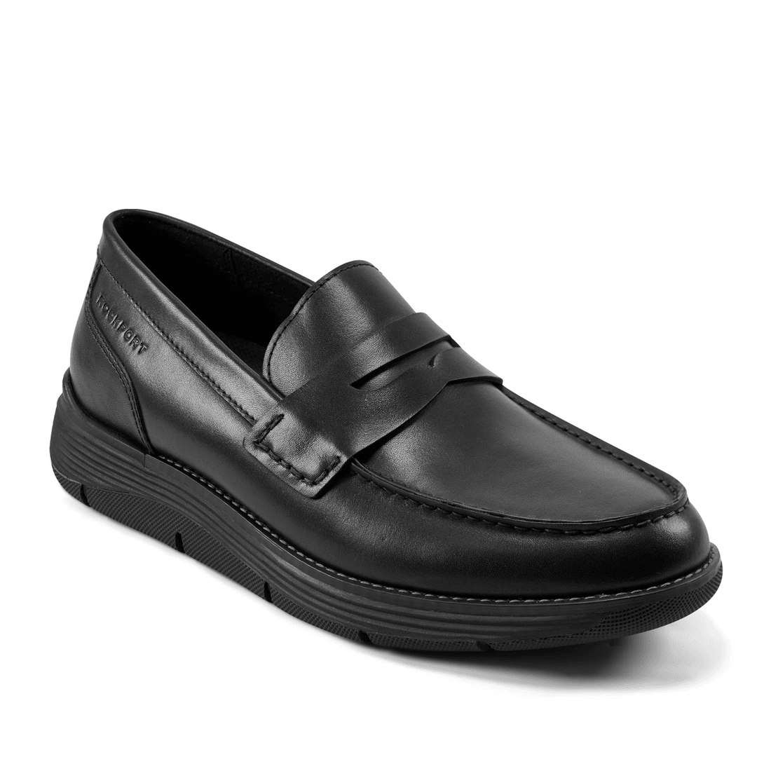 Rockport Men's Liam Casual Slip-on Penny Loafers Black Leather