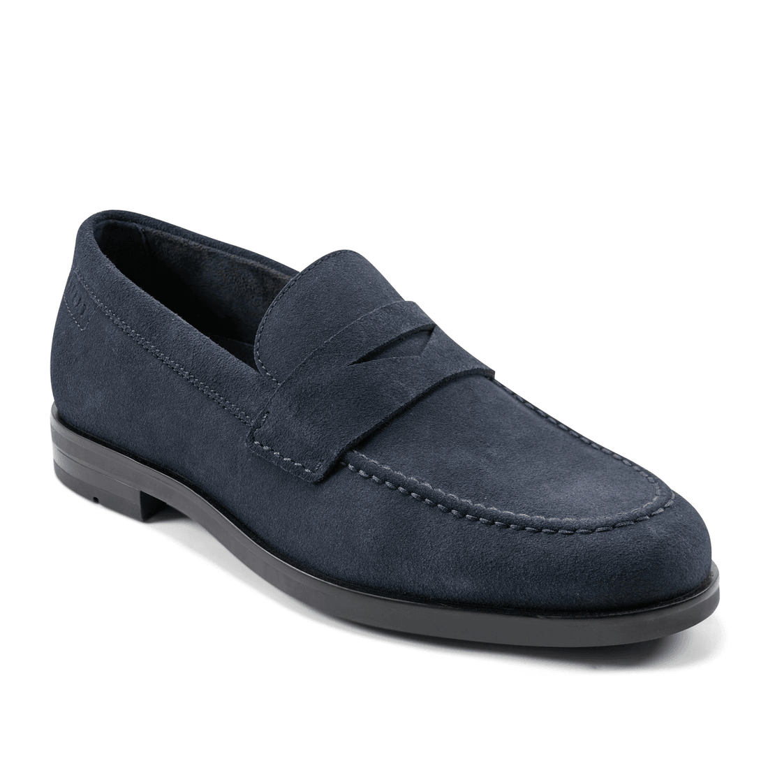 Loafers Penny Slip-on De Vestido Sutton Para Homens Rockport Em Camurça Azul Escuro