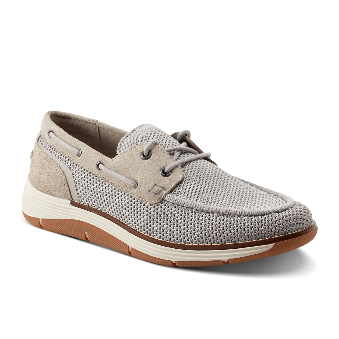 Rockport Men's Lyall Slip-on Casual Boat Shoes Taupe