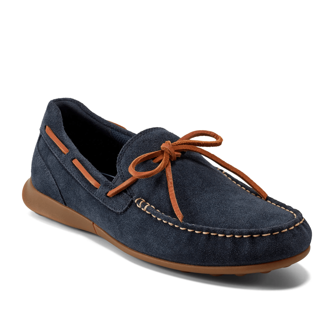 Rockport X Reebok Sapatos Casuais Slip-on Masculinos Dmx™ Dunphy Mocassins Planos Azul Escuro
