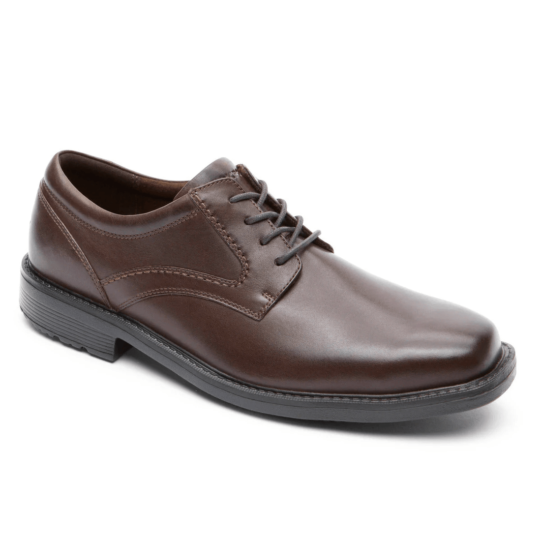 Rockport Men's Style Leader 2 Plain Toe Oxford Dark Brown Leather
