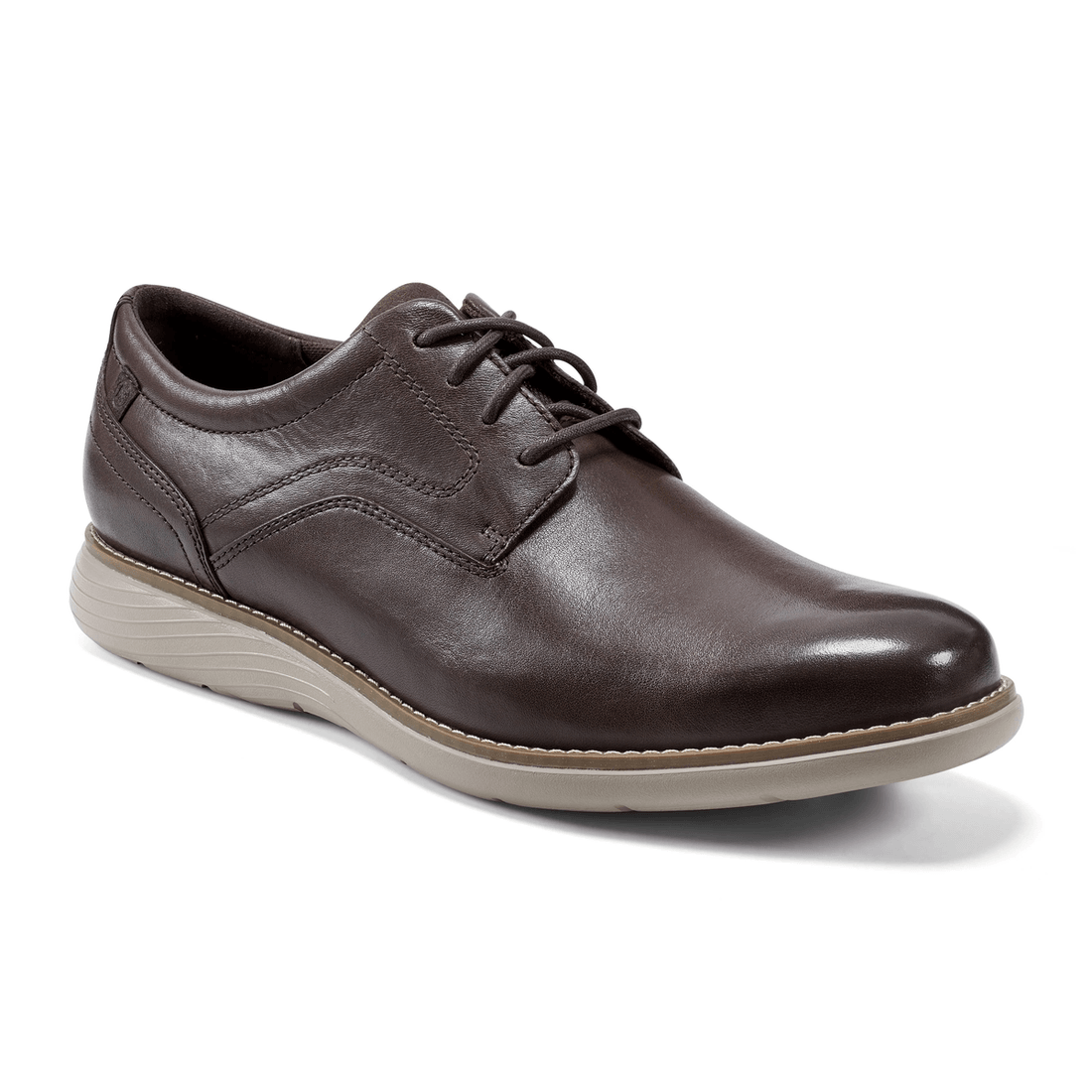 Rockport Miesten Garett Plain Toe Oxford Tummanruskea Nahka