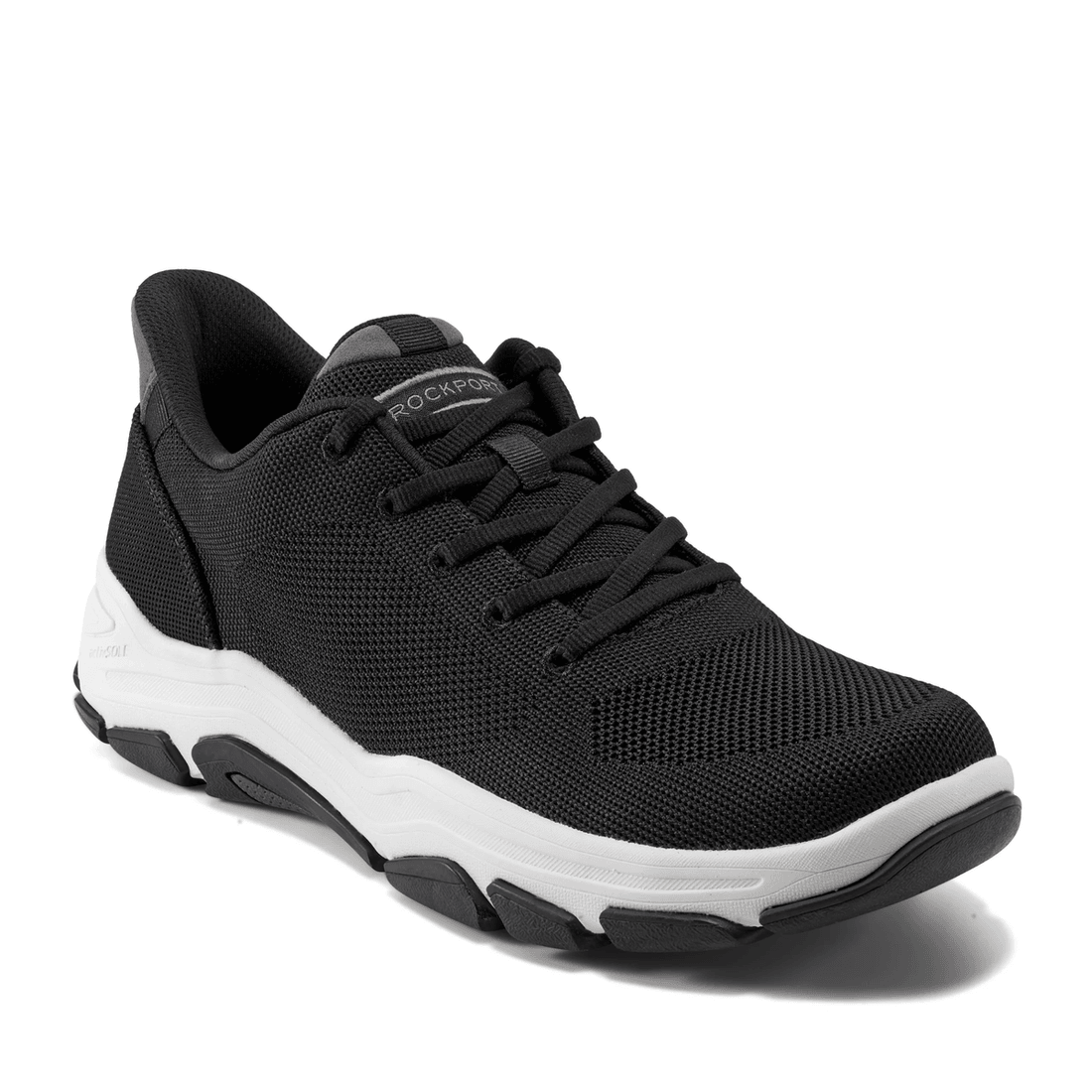 Rockport Men's Rafferty Step Activated Lace-up Casual Sneakers Black