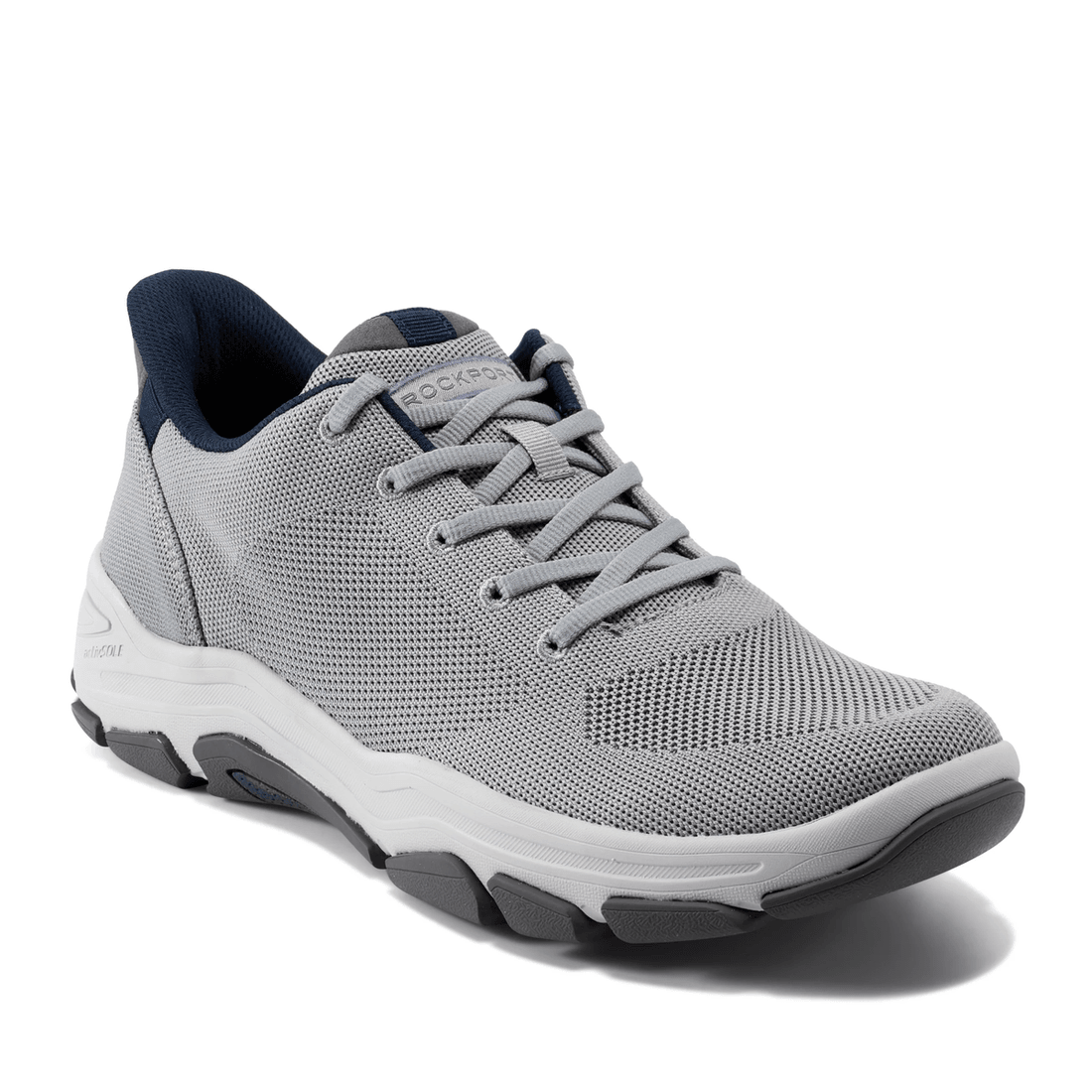 Rockport Men's Rafferty Step Activated Lace-up Casual Sneakers Medium Gray