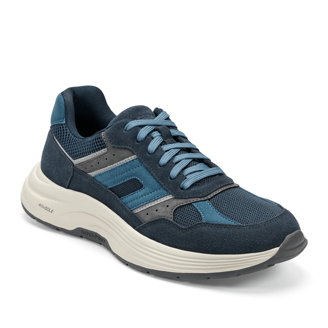 Rockport Férfi Henry Laza Fűzős Sportcipő Sötétkék