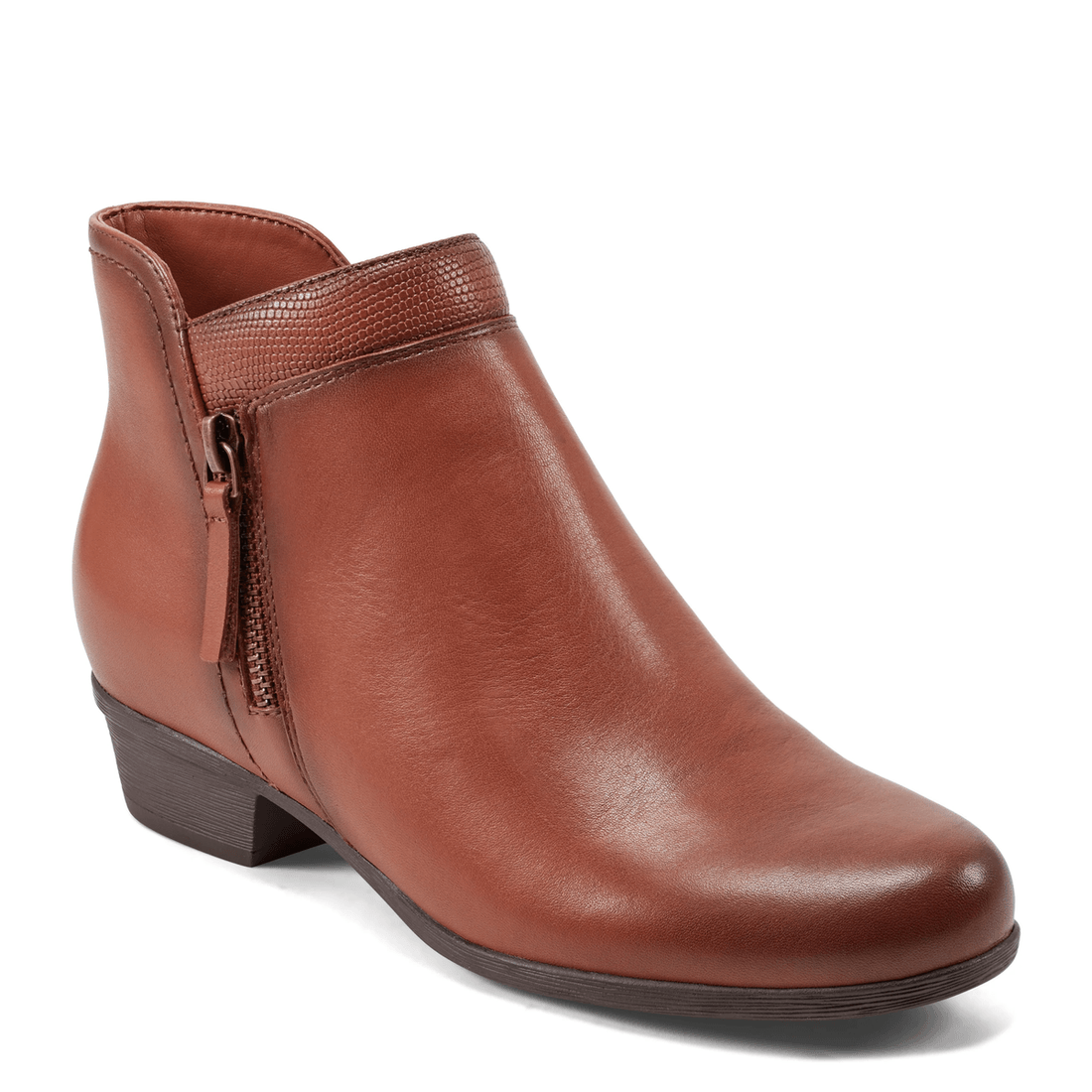 Rockport Stivali Alla Caviglia Casual Con Zip Laterale Per Donna Carly Medio Naturale