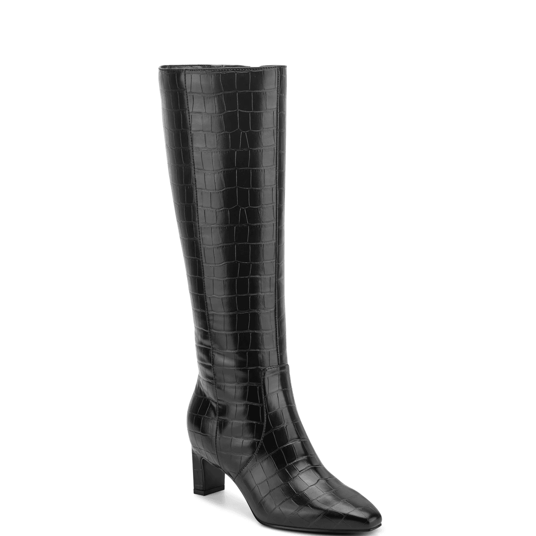 Rockport Women's Mabel Total Motion Dress Boots Black Croco