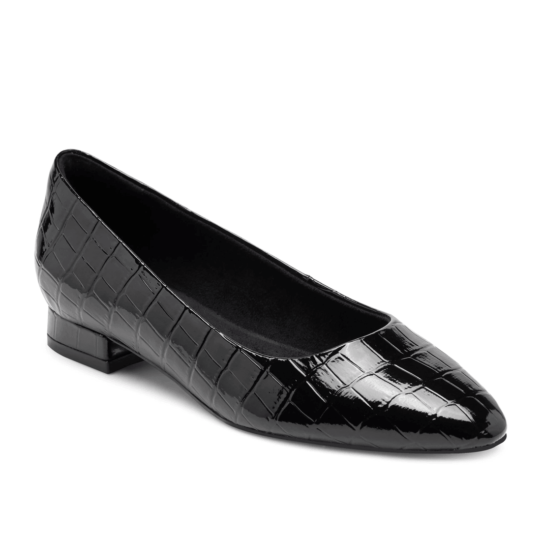 Rockport Naisten Tessa Total Motion Kärkitossut Musta Krokopatin