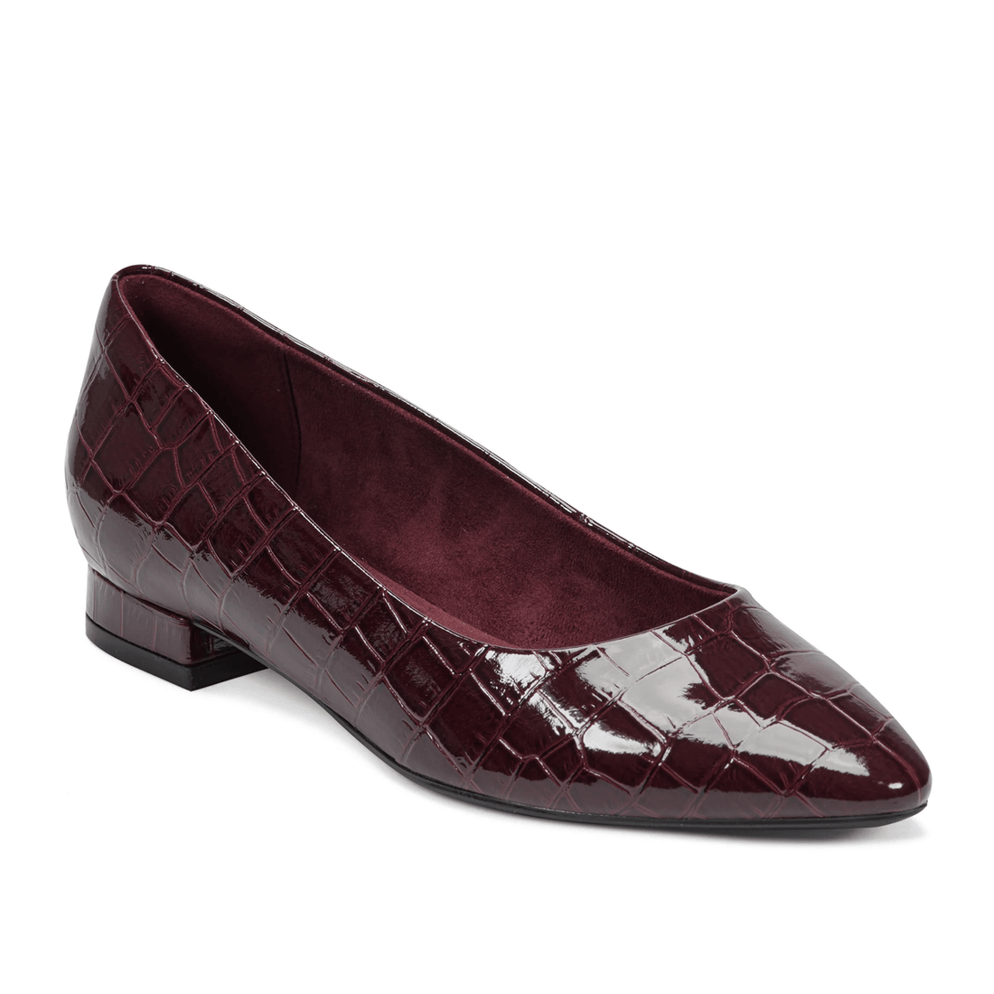 Rockport Naisten Tessa Total Motion Kärkitossut Tummanpunainen Krokopatin