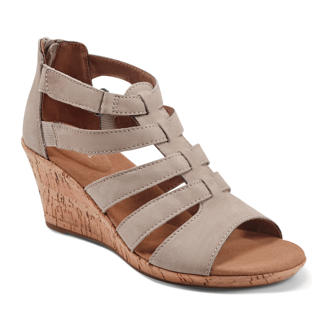 Rockport ženske Briah Gladiator Sandale Nova Taupe Nubuk