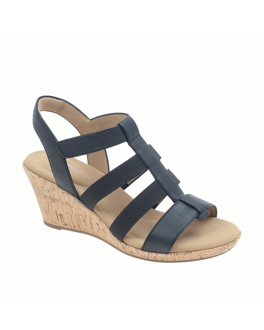 Rockport Women's Blanca Elastic T-Bar Sandal