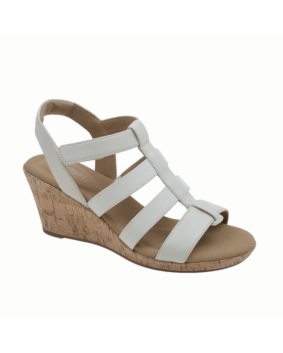 Rockport Women's Blanca Elastic T-Bar Sandal