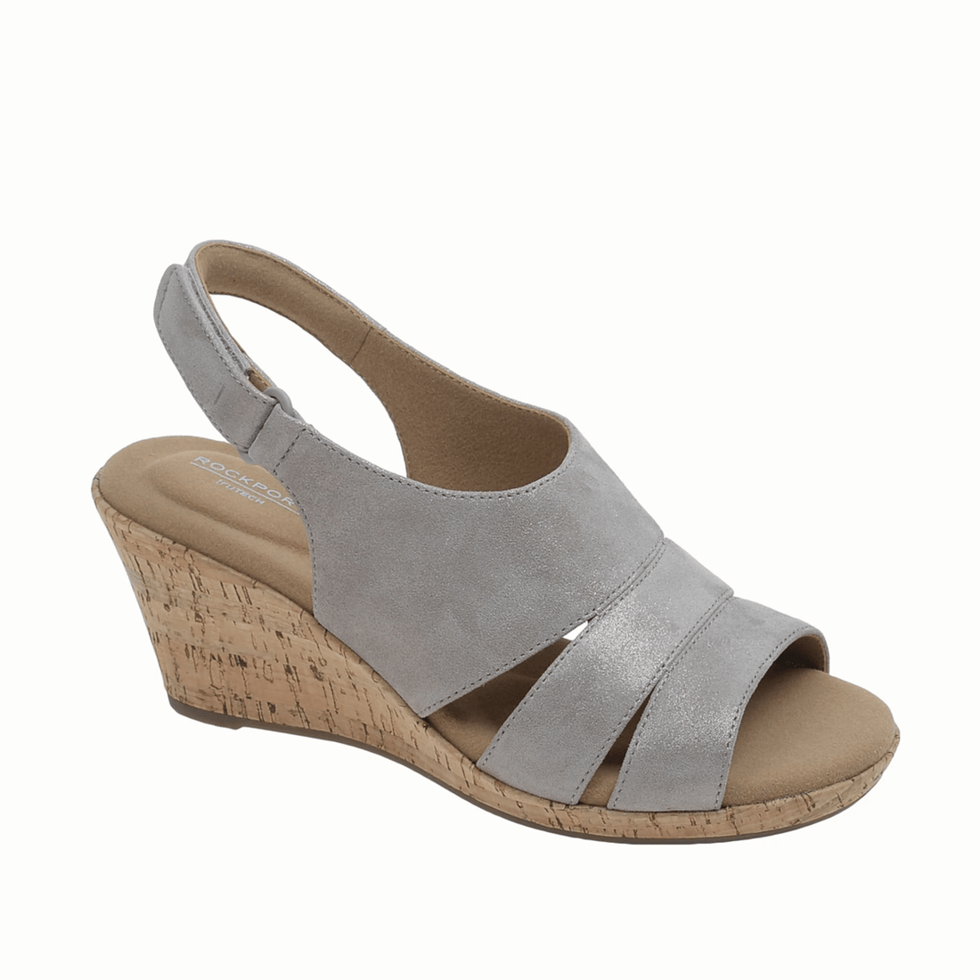 Rockport Női Briah Slingback Szandál Taupe Fémes