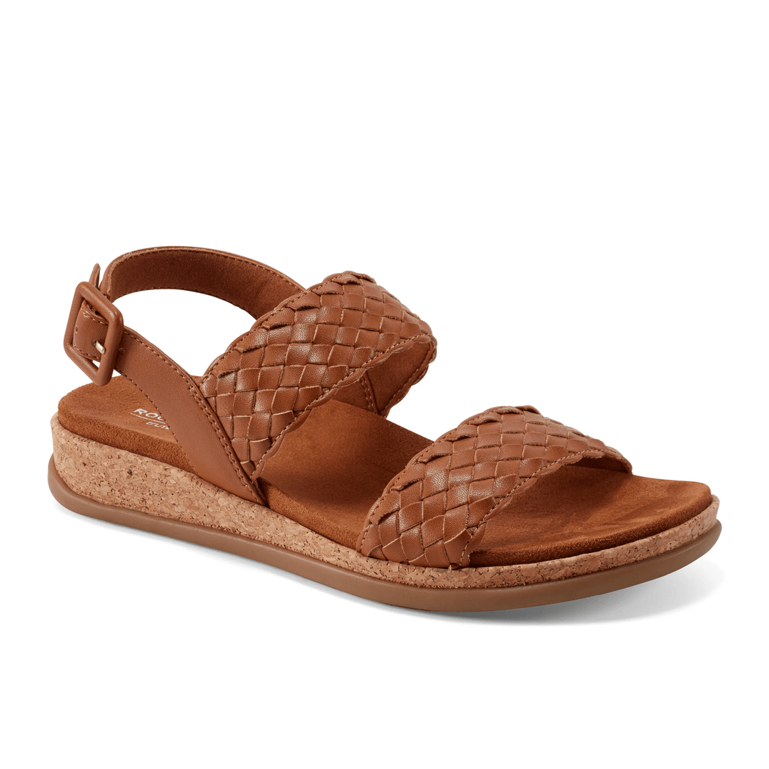 рокпорт женские сандалии Yarelia открытый носок повседневные на ремешке средней ширины натуральный