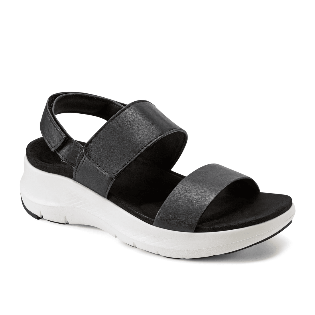 Sandali Casual Neri Aperti Con Cinturini Qwera Da Donna Rockport